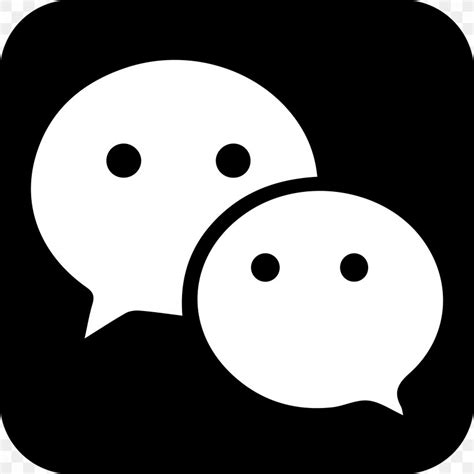 WeChat Tencent Logo Instant Messaging, PNG, 2400x2400px, Wechat, Black ...