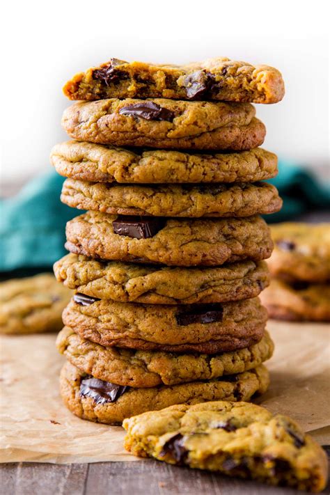 Chewy Chocolate Chip Cookies with Less Sugar - Sallys Baking Addiction