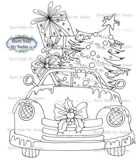 RED TRUCK ROADSTER Instant Download Digi Stamp ~ img4351"Red Truck" by ...