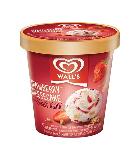 Walls Strawberry Cheesecake Ice Cream 750ml - DeGrocery.com