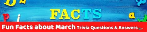 37 March Trivia Questions (and Answers) | Group Games 101