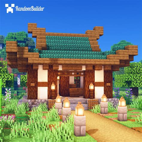 I built a Japanese Styles House! : r/Minecraft