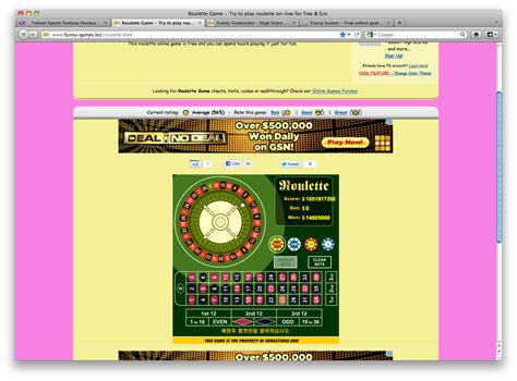 Roulette Game - Try to play roulette on-line for free & fun.