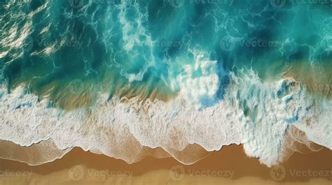 Top View of Ocean Waves. 23596764 Stock Photo at Vecteezy