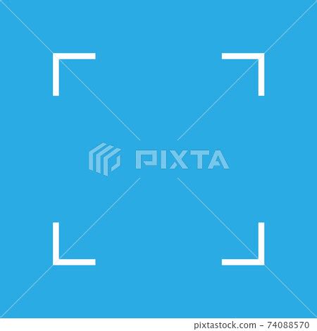 Camera frame icon. Vector illustration, flat... - Stock Illustration [74088570] - PIXTA