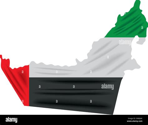 UAE flag in map Stock Vector Image & Art - Alamy