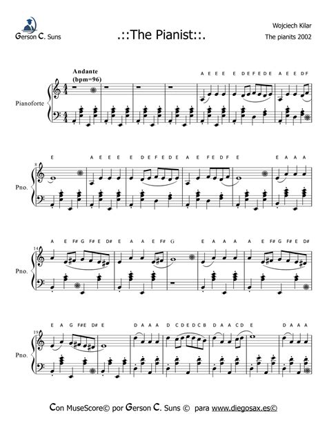 diegosax: El Pianista de Wojciech Kilar Partitura para Piano Moving to ...