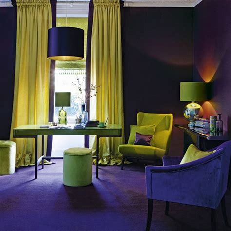 30 Examples of split complementary color scheme in Interiors