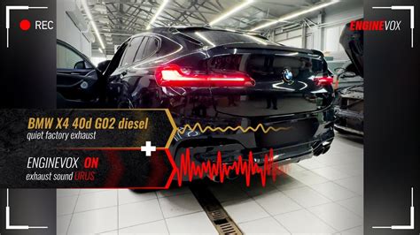 Electronic active sound exhaust system BMW X4 40d G02 diesel #ENGINEVOX - YouTube