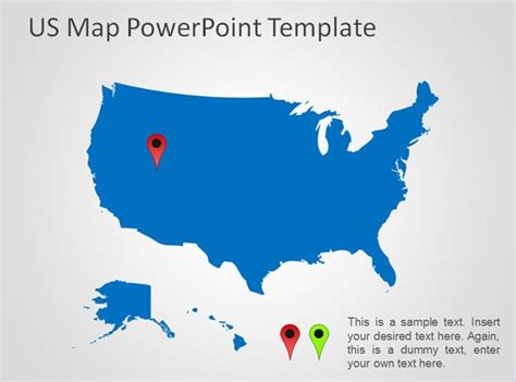 Free US Map PowerPoint Template - Free PowerPoint Templates - SlideHunter.com