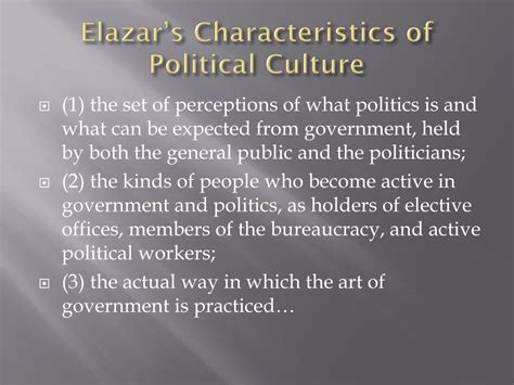 PPT - Political Culture Daniel J. Elazar PowerPoint Presentation, free ...