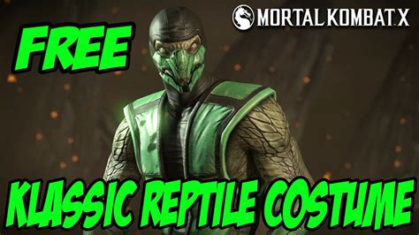 Mortal Kombat X FREE KLASSIC REPTILE SKIN Gameplay And New Skins ...