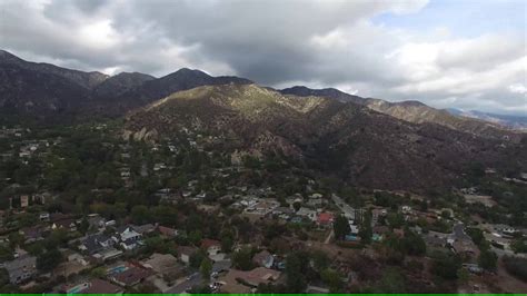 Aerial view of La Cañada Flintridge, CA - YouTube