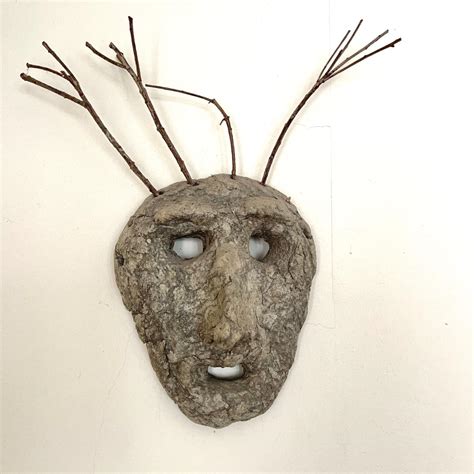 Lot 170 Wall Mask "Wicker Man" 10" tall | EstateSales.org