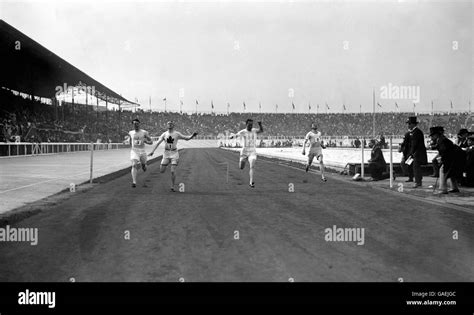 Summer Olympic Games 1908 - Athletics - White City Stadium Stock Photo ...