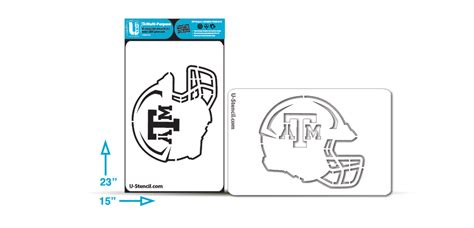 Texas A&M Football Helmet Stencil - Multi-Purpose TAMOOS-506 | U ...