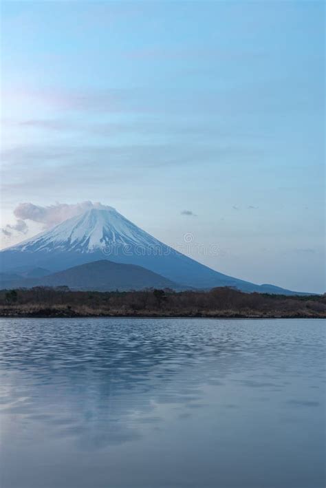 Mount Fuji or Mt. Fuji, the World Heritage, View in Lake Shoji ...