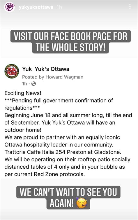 Yuk Yuk's Ottawa on Twitter: "#BREAKING & exciting news! See you soon! #Ottawa #SupportLocal # ...