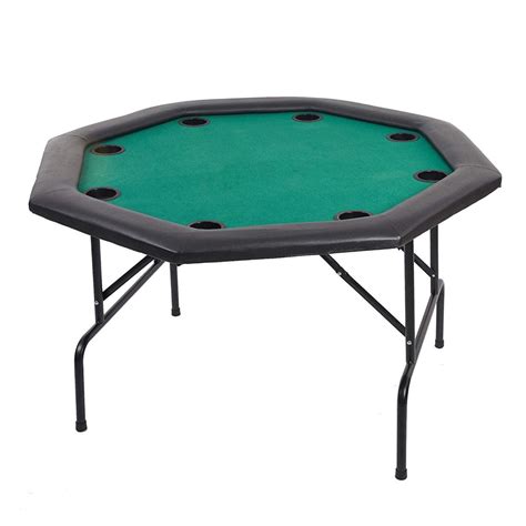 48” Octagon Folding Poker Table Folding Steel Legs and Cup Holders For – Bosonshop