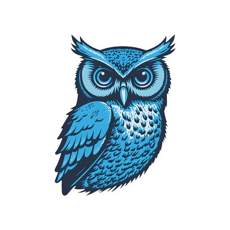 Blue Owl, Logo, Digital Art Digital Art by David Danji - Fine Art America