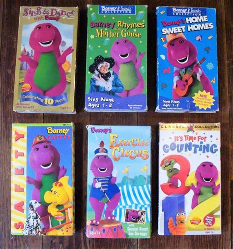 Lot Of 6 Barney Vhs Tapes Barney And Friends Vintage : Lot of 15 Barney the Dinosaur VHS Tapes ...