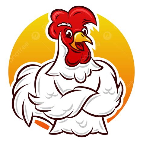 Rooster Mascot Clipart Transparent PNG Hd, Rooster Mascot Logo With ...