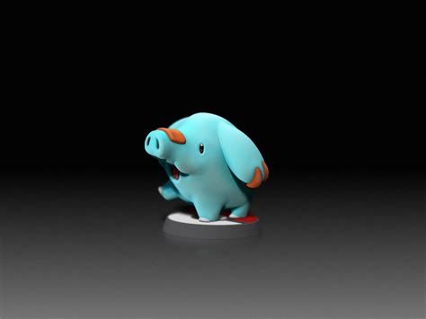 STL file Phanpy- FAN ART - POKÉMON FIGURINE - 3D PRINT MODEL・3D printer ...