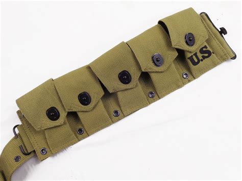 WW2 US Army Garand M1 Ammo Belt Khaki ammo belt belt belt new | Lomax Militaria