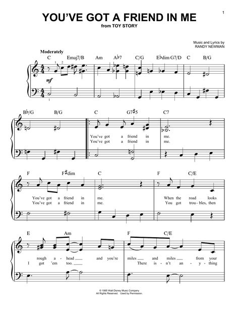 You've Got A Friend In Me | Sheet Music Direct