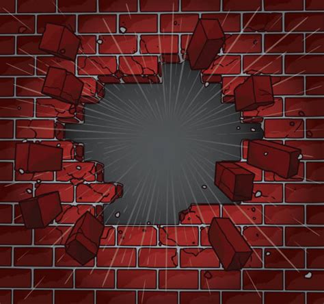 Brick Wall Broken Illustrations, Royalty-Free Vector Graphics & Clip ...