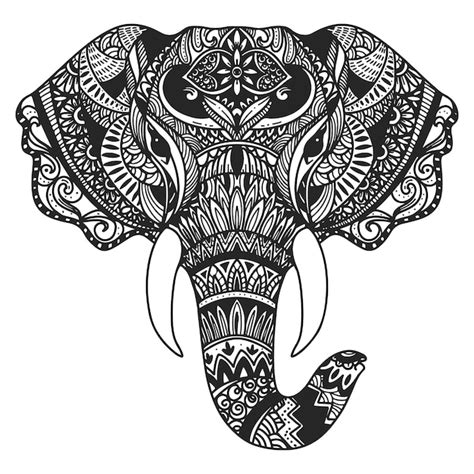 Free Vector | Hand drawn animal mandala illustration