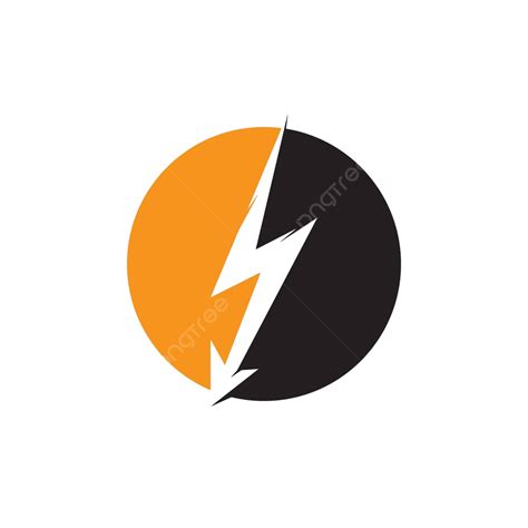 Lightning Thunder Bolt Electricity Logo Design Template Set Electrical Danger Vector, Set ...