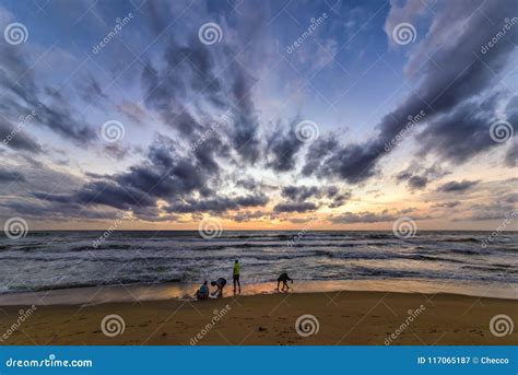 Sunset on the Beach in Negombo, Sri Lanka Editorial Photography - Image of holiday, color: 117065187