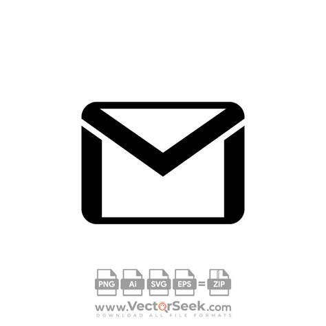 Black Gmail Icon Vector - (.Ai .PNG .SVG .EPS Free Download)