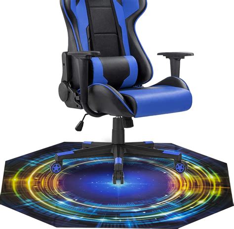 Large Cool Gaming Chair Mat 51x51, Nonslip Rubber Computer Desk Chair ...