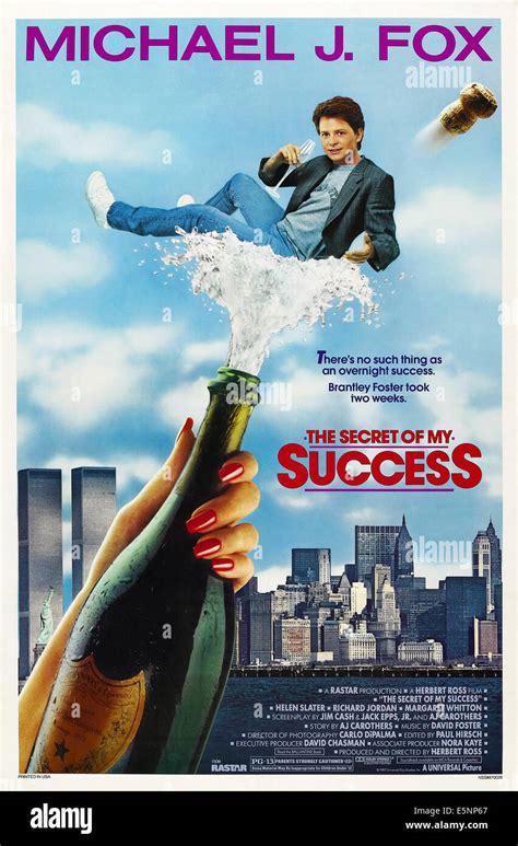 THE SECRET OF MY SUCCESS, US poster, Michael J. Fox, 1987, © Universal ...