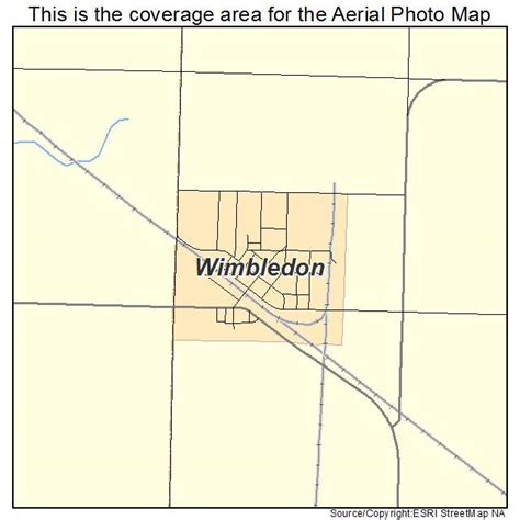 Aerial Photography Map of Wimbledon, ND North Dakota