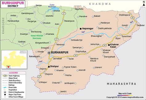 Burhanpur District Map