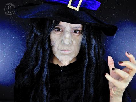 Evil Witch makeup tutorial using homemade prosthetics