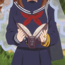 Anime Girl Reading A Book GIFs | Tenor