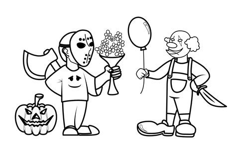 Halloween Coloring Pages Background PNG - PNG Play