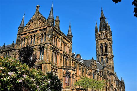 Main Building at the University of Glasgow in Glasgow, Scotland ...