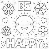 Dont Worry Be Happy Coloring Page Pages sketch template