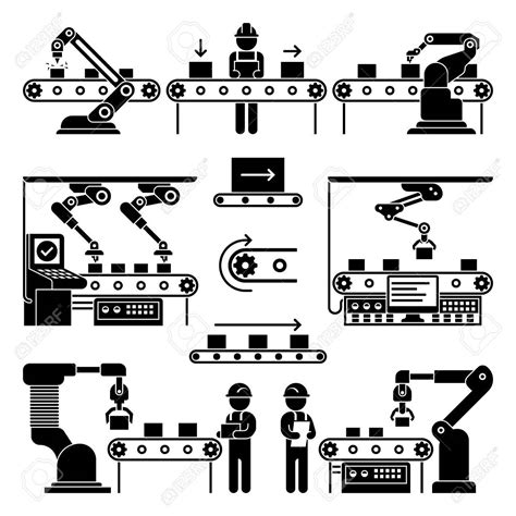 Assembly Line Vector at Vectorified.com | Collection of Assembly Line Vector free for personal use