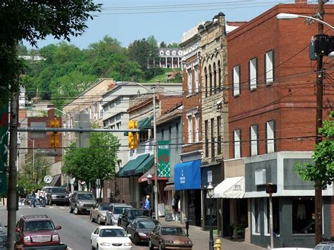 High Street. Morgantown, West Virginia. Locale of many a parade Morgantown West Virginia, West ...