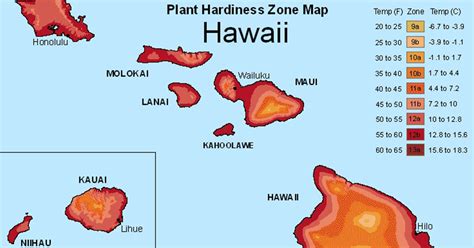 USDA Hardiness Zone Map For Hawaii - The Garden Magazine