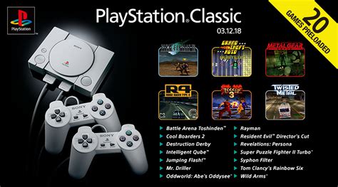 Los 20 juegos de PlayStation Classic Mini confirmados por Sony