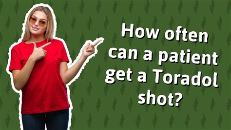 How often can a patient get a Toradol shot? - YouTube