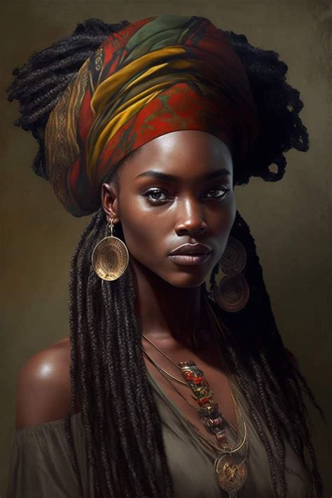 African Portraits Art, African Art Paintings, Portrait Painting ...