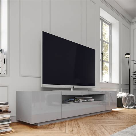 Samso TV Stand - Light Grey for TVs up to 85" - LOFT Design Company